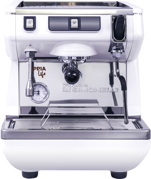 Кофемашина рожковая полуавтоматическая NUOVA SIMONELLI APPIA LIFE 1GR S 220V WHITE+HIGH GROUPS