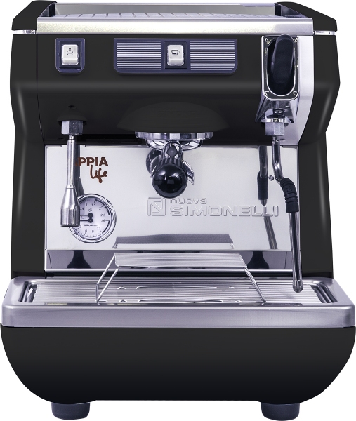 Кофемашина рожковая полуавтоматическая NUOVA SIMONELLI APPIA LIFE 1GR S 220V BLACK+HIGH GROUPS