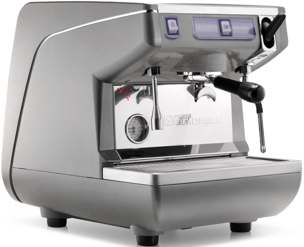 Кофемашина рожковая полуавтоматическая NUOVA SIMONELLI APPIA LIFE 1GR S 220V METALLIC GREY+HIGH GROUPS