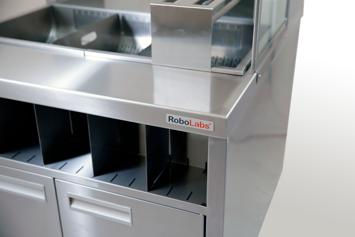 Станция фасовочная для картофеля фри напольная ROBOLABS KFFSL-IR9-S