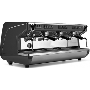 Кофемашина рожковая автоматическая NUOVA SIMONELLI APPIA LIFE 3GR V 220V BLACK+HIGH GROUPS+ECONOMIZER